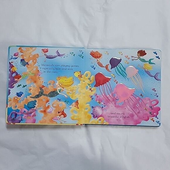 USBORNE MERMAIDS TOUCHY-FEELY BOARD BOOK - Picture 2 of 8